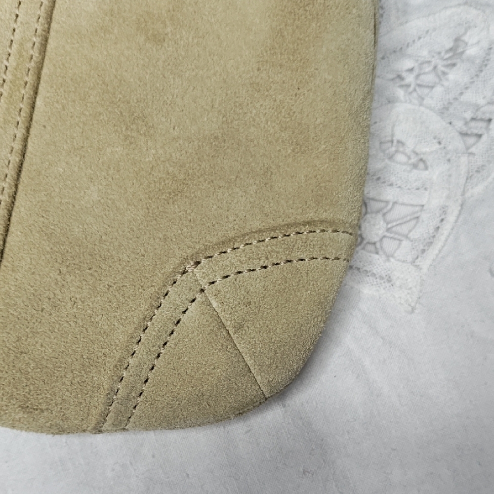 🧧 Coach Tan Suede Leather Drawstring Pouch - Picture 9 of 11